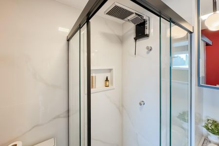 Studio para alugar com 27m², 1 quarto e sem vaga Studio para alugar com 27m², 1 quarto e sem vagaBanheiro