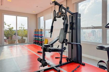 Studio para alugar com 27m², 1 quarto e sem vaga Studio para alugar com 27m², 1 quarto e sem vagaAcademia