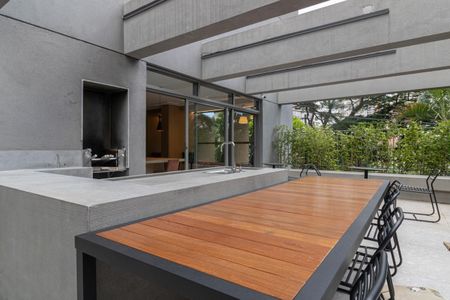 Studio para alugar com 33m², 1 quarto e sem vaga Studio para alugar com 33m², 1 quarto e sem vagaÁrea comum - Churrasqueira