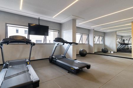 Studio para alugar com 33m², 1 quarto e sem vaga Studio para alugar com 33m², 1 quarto e sem vagaÁrea comum - Academia