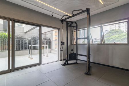 Studio para alugar com 33m², 1 quarto e sem vaga Studio para alugar com 33m², 1 quarto e sem vagaÁrea comum - Academia