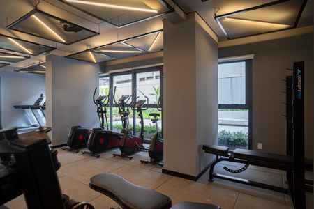 Apartamento para alugar com 32m², 1 quarto e sem vaga Apartamento para alugar com 32m², 1 quarto e sem vagaÁrea comum - Academia