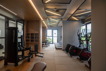 Apartamento para alugar com 32m², 1 quarto e sem vaga Apartamento para alugar com 32m², 1 quarto e sem vagaÁrea comum - Academia