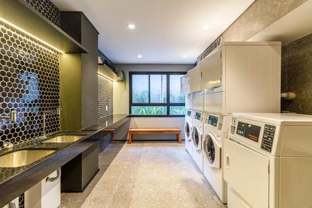 Studio para alugar com 24m², 1 quarto e sem vaga Studio para alugar com 24m², 1 quarto e sem vagaÁrea comum - Lavanderia