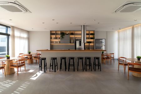 Studio para alugar com 28m², 1 quarto e sem vaga Studio para alugar com 28m², 1 quarto e sem vagaÁrea comum - Salão de festas