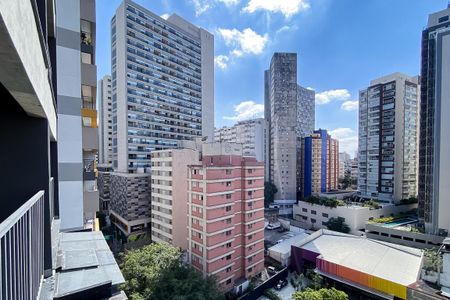 Studio para alugar com 20m², 1 quarto e 1 vaga Studio para alugar com 20m², 1 quarto e 1 vagaVista da Varanda