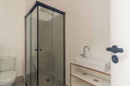 Studio para alugar com 24m², 1 quarto e sem vaga Studio para alugar com 24m², 1 quarto e sem vagaBanheiro