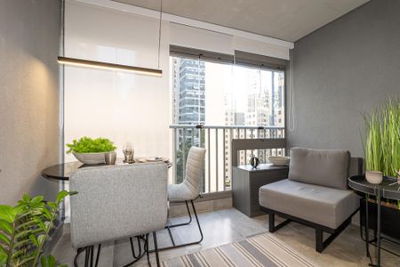 Studio para alugar com 27m², 1 quarto e sem vaga Studio para alugar com 27m², 1 quarto e sem vagaSacada