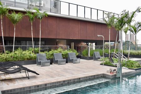 Studio à venda com 27m², 1 quarto e sem vaga Studio à venda com 27m², 1 quarto e sem vagaÁrea comum - Piscina