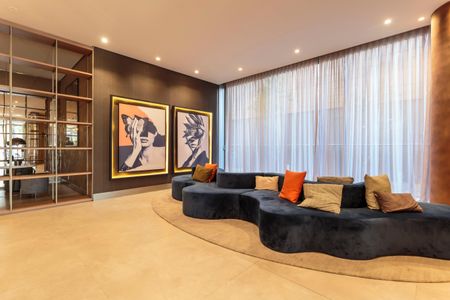 Studio para alugar com 61m², 1 quarto e sem vaga Studio para alugar com 61m², 1 quarto e sem vagaHall social