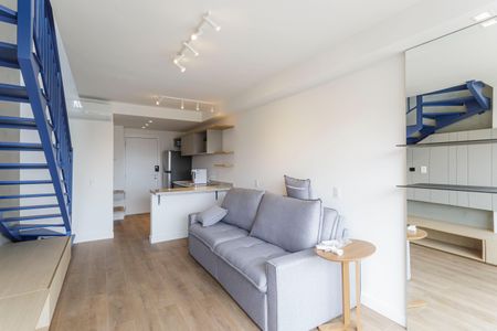 Studio para alugar com 61m², 1 quarto e sem vaga Studio para alugar com 61m², 1 quarto e sem vagaSala