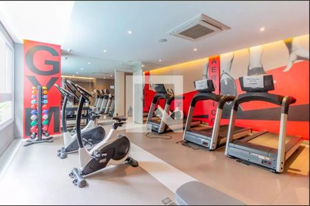 Studio para alugar com 33m², 1 quarto e sem vaga Studio para alugar com 33m², 1 quarto e sem vagaAcademia