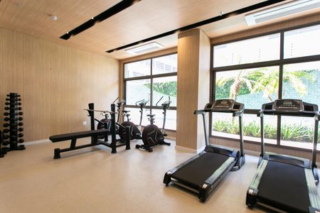 Studio para alugar com 24m², 1 quarto e sem vaga Studio para alugar com 24m², 1 quarto e sem vagaÁrea comum - Academia