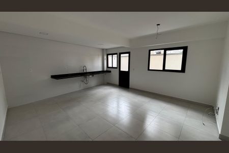 Sala - Cozinha de apartamento à venda com 2 quartos, 59m² em Vila Guiomar, Santo André