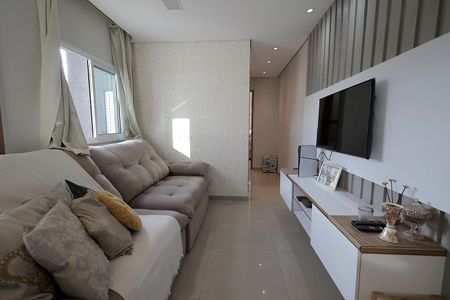 Sala de apartamento à venda com 2 quartos, 100m² em Parque Industriario, Santo André