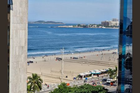Vista da sala de apartamento à venda com 2 quartos, 99m² em Leme, Rio de Janeiro