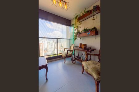 Varanda da Sala de apartamento para alugar com 2 quartos, 64m² em Jardim das Acácias, São Paulo