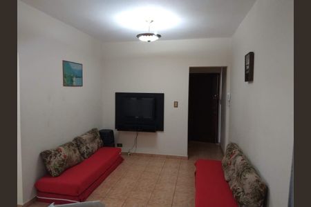 Sala de apartamento para alugar com 1 quarto, 45m² em Boa Vista, São Vicente