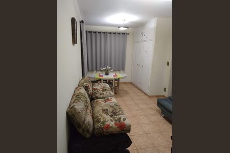 Sala de apartamento para alugar com 1 quarto, 45m² em Boa Vista, São Vicente