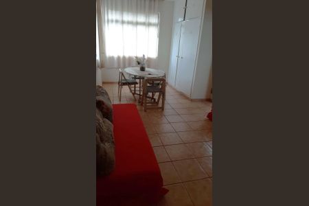 Sala de apartamento para alugar com 1 quarto, 45m² em Boa Vista, São Vicente