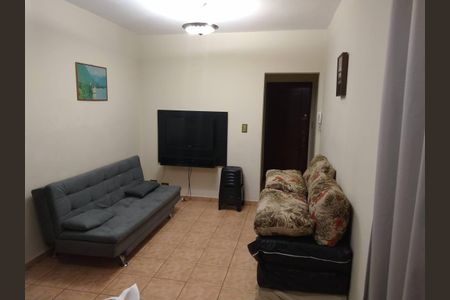 Sala de apartamento para alugar com 1 quarto, 45m² em Boa Vista, São Vicente