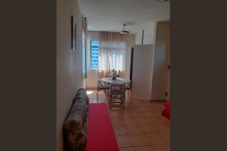 Sala de apartamento para alugar com 1 quarto, 45m² em Boa Vista, São Vicente