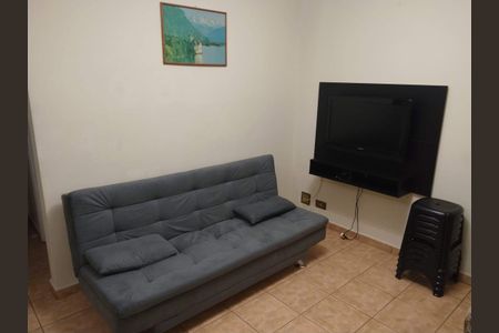 Sala de apartamento para alugar com 1 quarto, 45m² em Boa Vista, São Vicente