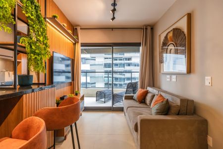 Sala de apartamento para alugar com 2 quartos, 75m² em Alphaville Industrial, Barueri