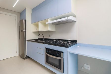 Sala/Cozinha de apartamento à venda com 2 quartos, 37m² em Jardim Caravelas, São Paulo