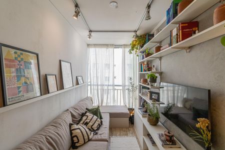 Sala de apartamento à venda com 1 quarto, 41m² em Vila Guilhermina, São Paulo