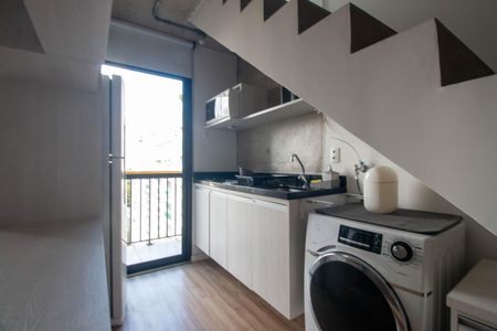 Cozinha de apartamento à venda com 1 quarto, 40m² em Santo Amaro, São Paulo