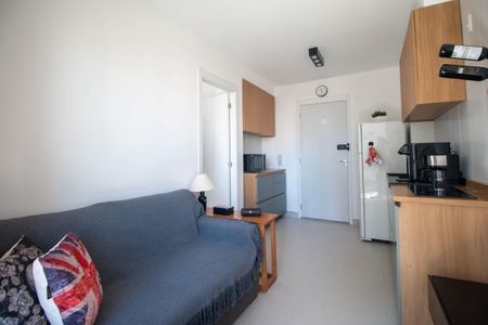 Sala de apartamento para alugar com 1 quarto, 27m² em Campo Belo, São Paulo