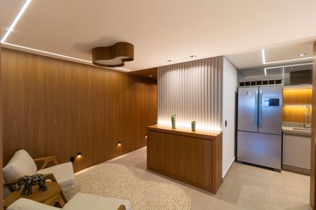 Sala de apartamento à venda com 2 quartos, 96m² em Nova Campinas, Campinas