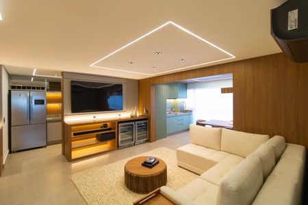 Sala de apartamento à venda com 2 quartos, 96m² em Nova Campinas, Campinas