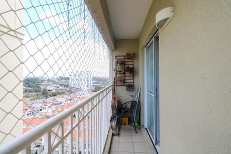 Varanda da Sala de apartamento à venda com 3 quartos, 74m² em Jardim Sao Caetano, São Caetano do Sul