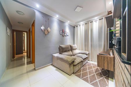 Sala de apartamento à venda com 2 quartos, 50m² em Vila Santo Alberto, Santo André