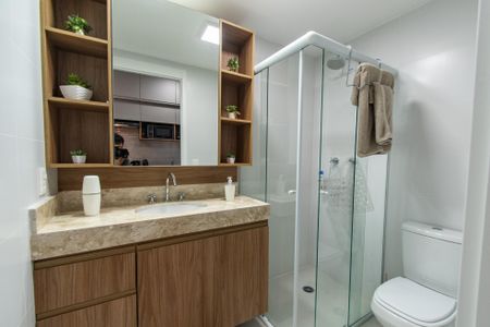 Banheiro de apartamento para alugar com 1 quarto, 22m² em , São Paulo