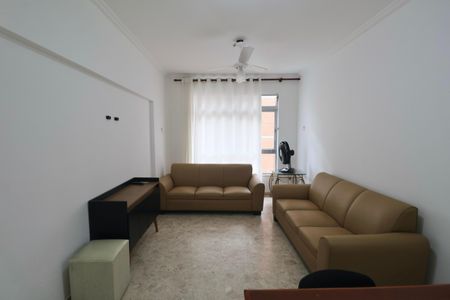 Sala de apartamento para alugar com 1 quarto, 58m² em Barra Funda, Guarujá