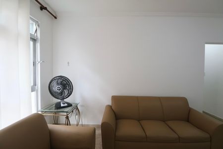 Sala de apartamento para alugar com 1 quarto, 58m² em Barra Funda, Guarujá