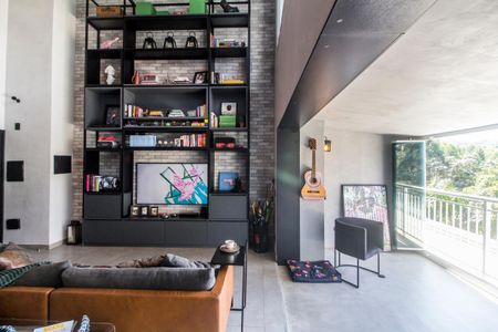 Sala de apartamento à venda com 1 quarto, 82m² em Residencial Tambore Iii, Santana de Parnaíba