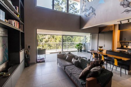 Sala de apartamento à venda com 1 quarto, 82m² em Residencial Tambore Iii, Santana de Parnaíba