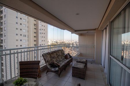 Varanda da Sala de apartamento à venda com 4 quartos, 134m² em Jardim Olympia, São Paulo
