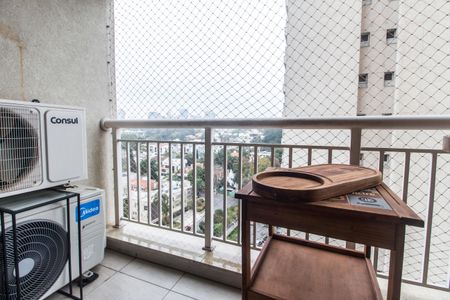 Varanda da Sala de Jantar de apartamento à venda com 1 quarto, 52m² em Empresarial 18 do Forte, Barueri