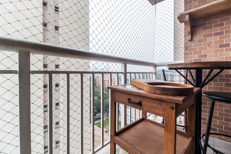 Varanda da Sala de Jantar de apartamento à venda com 1 quarto, 52m² em Empresarial 18 do Forte, Barueri