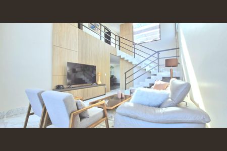 Sala de casa de condomínio à venda com 5 quartos, 363m² em Gran Royalle, Lagoa Santa