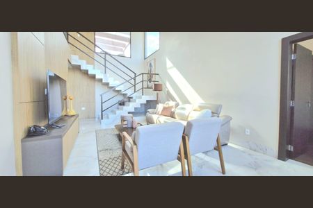 Sala de casa de condomínio à venda com 5 quartos, 363m² em Gran Royalle, Lagoa Santa