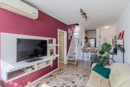 Sala de apartamento à venda com 1 quarto, 86m² em Menino Deus, Porto Alegre