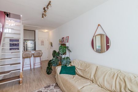 Sala de apartamento à venda com 1 quarto, 86m² em Menino Deus, Porto Alegre