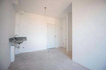 Sala/Cozinha de apartamento à venda com 1 quarto, 42m² em Jardim Casablanca, São Paulo