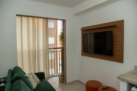 Sala de apartamento para alugar com 1 quarto, 27m² em Jardim Caravelas, São Paulo